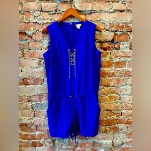 Cache blue Romper Vacation Beach